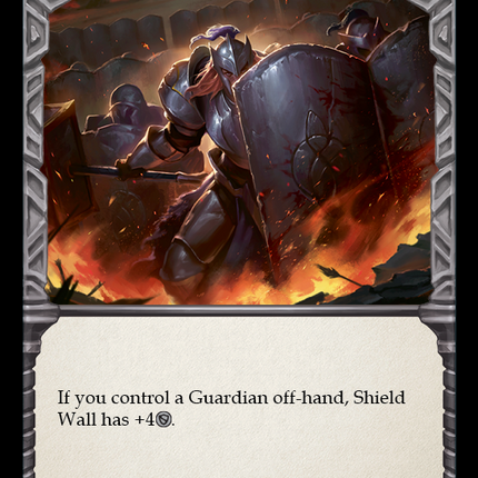 Shield Wall (Red) [DYN036] (Dynasty)  Rainbow Foil