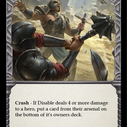 Disable (Red) [WTR048-R] (Welcome to Rathe)  Alpha Print Rainbow Foil