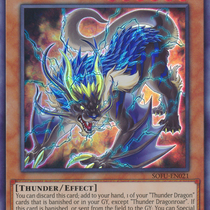 Thunder Dragonroar [SOFU-EN021] Ultra Rare