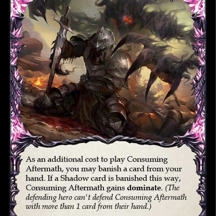 Consuming Aftermath (Yellow) [MON196-RF] (Monarch)  1st Edition Rainbow Foil
