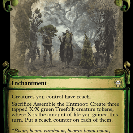 Assemble the Entmoot [The Lord of the Rings: Tales of Middle-Earth Commander Showcase Scrolls]