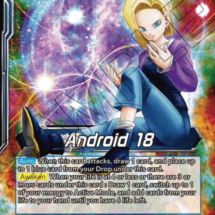 Android 18 // Android 18, Impenetrable Rushdown (BT20-023) [Power Absorbed Prerelease Promos]