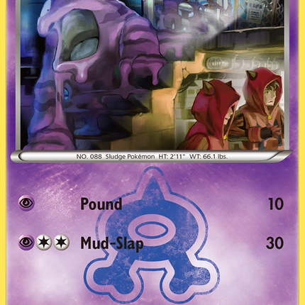 Team Aqua's Grimer (7/34) [XY: Double Crisis]