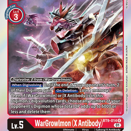 WarGrowlmon (X Antibody) [BT9-014] [X Record]