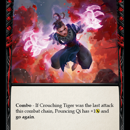 Pouncing Qi (Red) [DYN056] (Dynasty)  Rainbow Foil