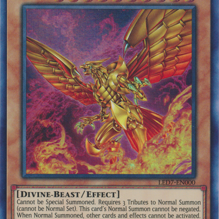 The Winged Dragon of Ra (Alternate Art) [LED7-EN000] Ultra Rare