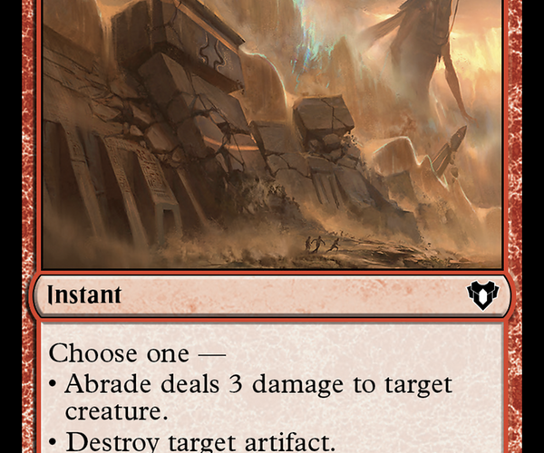Abrade [Commander Masters] – TokenMTG