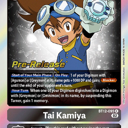 Tai Kamiya [BT12-095] [Across Time Pre-Release Cards]