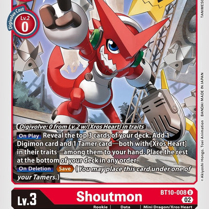 Shoutmon [BT10-008] [Xros Encounter]