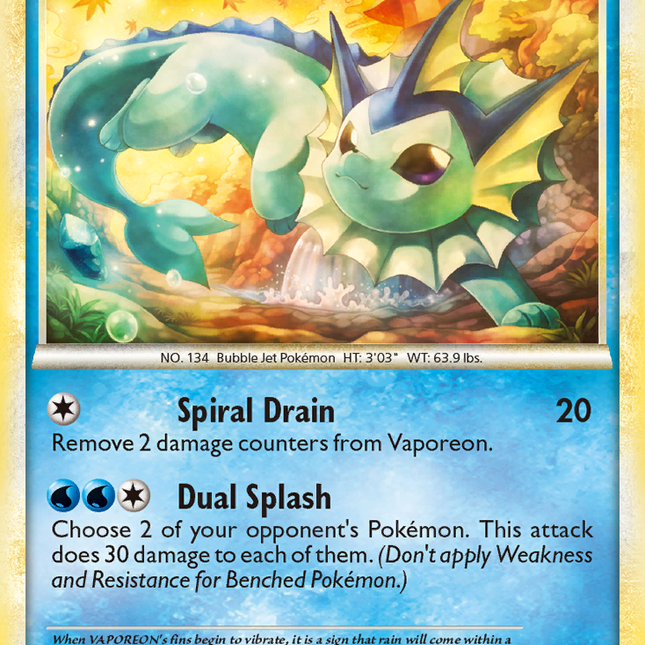 Vaporeon (41/90) [HeartGold & SoulSilver: Undaunted]