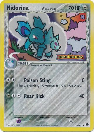 pokemon cards nidorina 2002 Nintendo Legendary Collection Nidorina-Reverse Foil Colorless Artist Nidorina LV.29 73/111 Pokemon Card