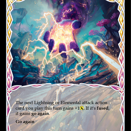 Weave Lightning (Blue) [LGS077] (Promo)  Rainbow Foil
