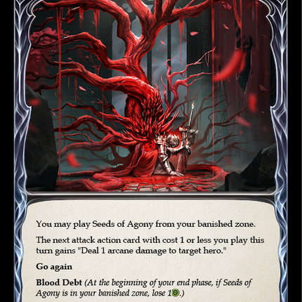 Seeds of Agony (Yellow) [MON184-RF] (Monarch)  1st Edition Rainbow Foil