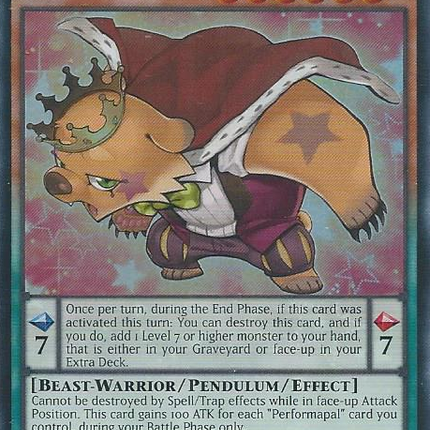 Performapal King Bear [YS16-EN002] Ultra Rare