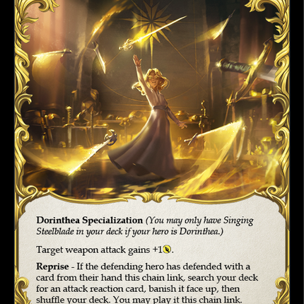Singing Steelblade [U-WTR121] (Welcome to Rathe Unlimited)  Unlimited Rainbow Foil