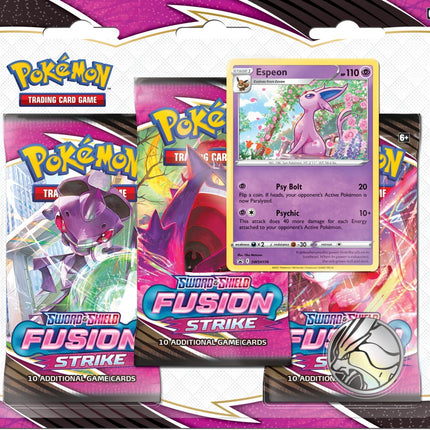 Sword & Shield: Fusion Strike - 3-Pack Blister (Espeon)