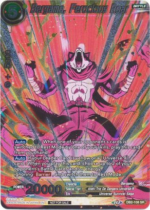 Bergamo, Ferocious Roar (Vicious Rejuvenation Revival Pack) (DB2-108) [Promotion Cards]