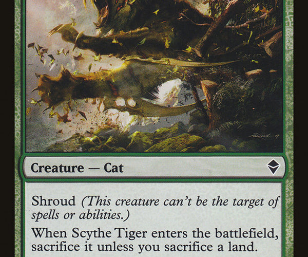Scythe Tiger [Zendikar] – TokenMTG