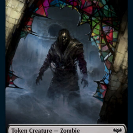 Zombie (008) // Wolf (014) Double-Sided Token [Innistrad: Crimson Vow Tokens]