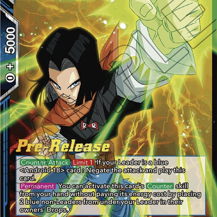 Android 17, Emergency Defense (BT20-044) [Power Absorbed Prerelease Promos]