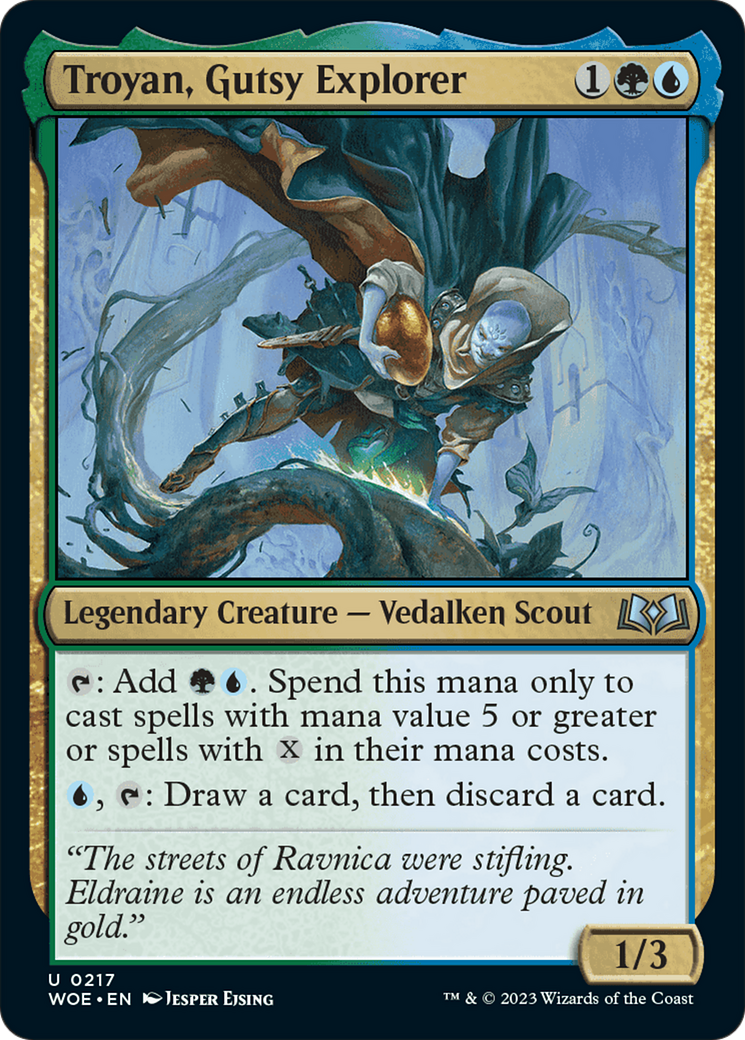 Troyan, Gutsy Explorer [Wilds of Eldraine] – TokenMTG