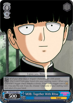 MOB: Together With Ritsu (MOB/SX02-080 U) [Mob Psycho 100]