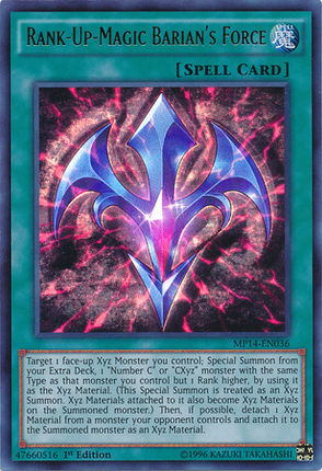 Rank-Up-Magic Barian's Force [MP14-EN036] Ultra Rare