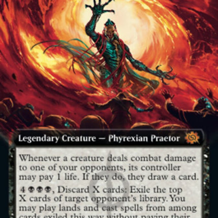 Gix, Yawgmoth Praetor (Extended Art) [The Brothers' War]
