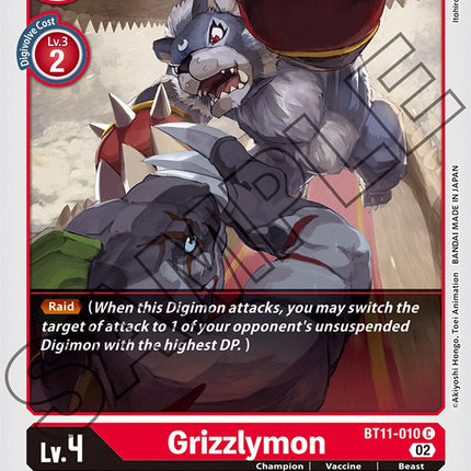 Grizzlymon [BT11-010] [Dimensional Phase]