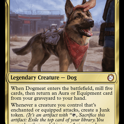 dogmeat mtg card Magic Proxy Card Art 5/5! Fallout's beloved Dogmeat <3 You can never be mad when she's on the board. #art #drawing #illustration #mtg #fallout #dogmeat #dogart #germanshepherd