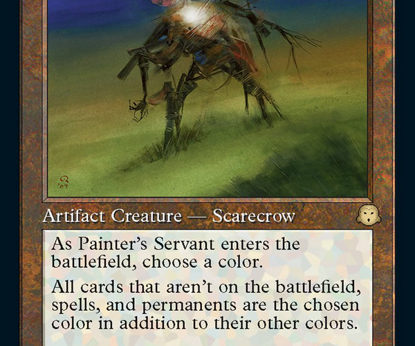 mtg cards like painter's servant SHM foil from Shadowmoor (SHM) Proxy As this creature enters This bizarre, 17 year old