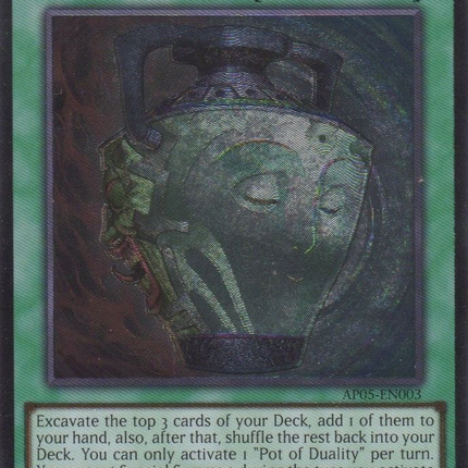 yugioh card pot of duality Mint / near mint condition trading card Yugioh Pot of Duality RD/LGP2-JP002