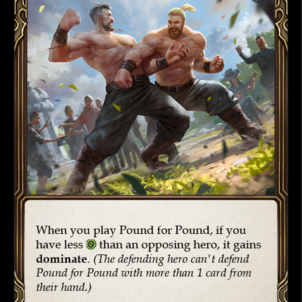 Pound for Pound (Yellow) [MON279-RF] (Monarch)  1st Edition Rainbow Foil