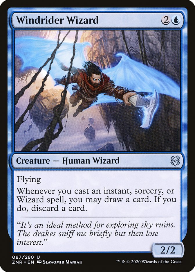 Windrider Wizard [Zendikar Rising]  TokenMTG