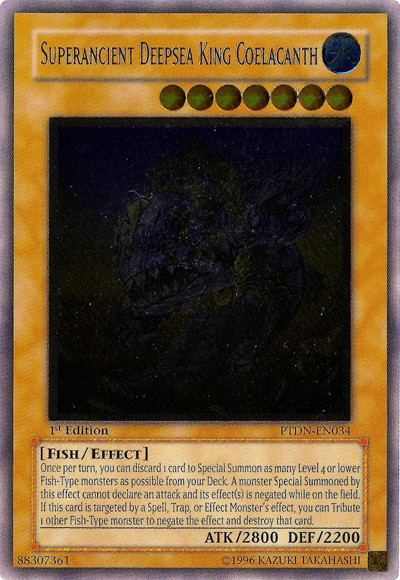 Superancient Deepsea King Coelacanth [PTDN-EN034] Ultimate Rare – TokenMTG