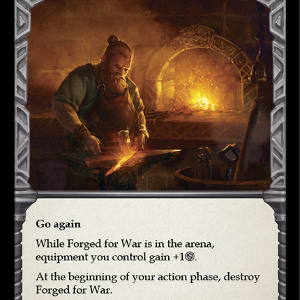 Forged for War [WTR046-S] (Welcome to Rathe)  Alpha Print Rainbow Foil