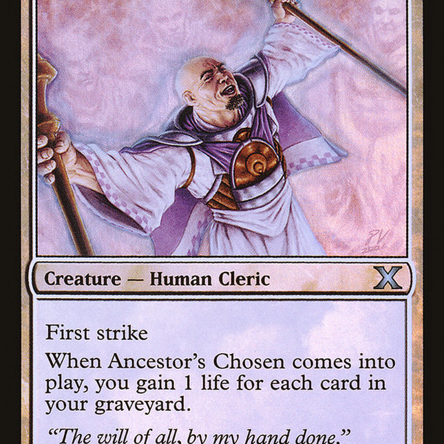 Ancestor's Chosen (Premium Foil) [Tenth Edition]