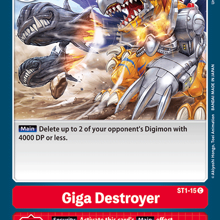 Giga Destroyer [ST1-15] [Starter Deck: Gaia Red]