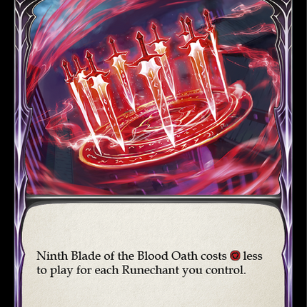 Ninth Blade of the Blood Oath [ARC082-S] (Arcane Rising)  1st Edition Rainbow Foil