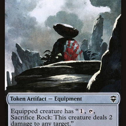 Rock // Treasure Double-Sided Token [Commander Legends Tokens]