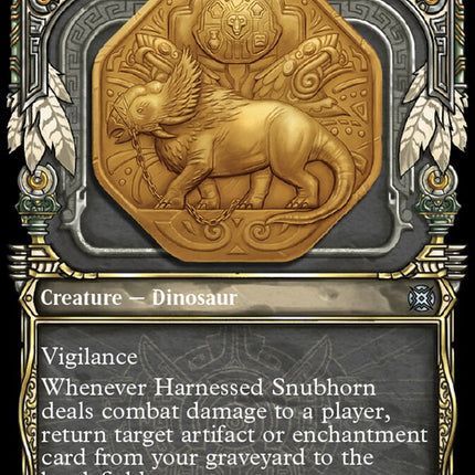 Harnessed Snubhorn (Showcase Halo Foil) [March of the Machine: The Aftermath]