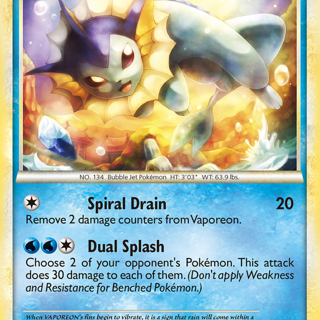 Vaporeon (52/95) [HeartGold & SoulSilver: Call of Legends]