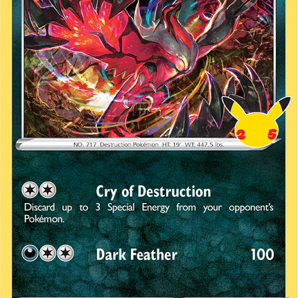 Yveltal (019/025) [Celebrations: 25th Anniversary]