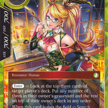 Rachel, the Ancient Library Researcher (Alternate Art) (Memoria112) [Alice Origin Memoria Cards]