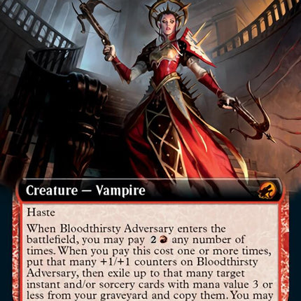 Bloodthirsty Adversary (Extended Art) [Innistrad: Midnight Hunt]