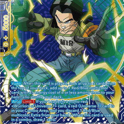 Android 17, Calm Judgement (Gold-Stamped) (BT20-033) [Power Absorbed]