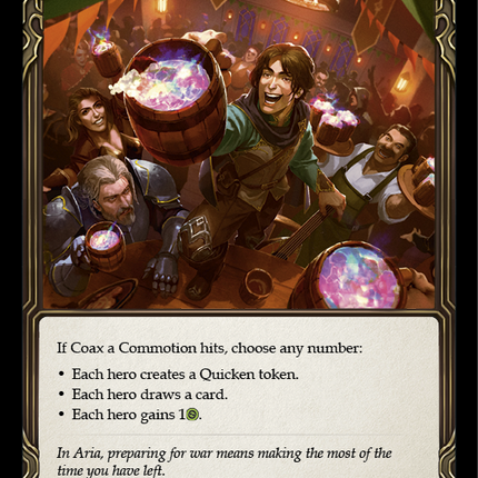 Coax a Commotion [CRU180] (Crucible of War)  1st Edition Rainbow Foil