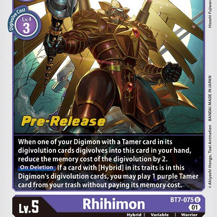 Rhihimon [BT7-075] [Next Adventure Pre-Release Cards]
