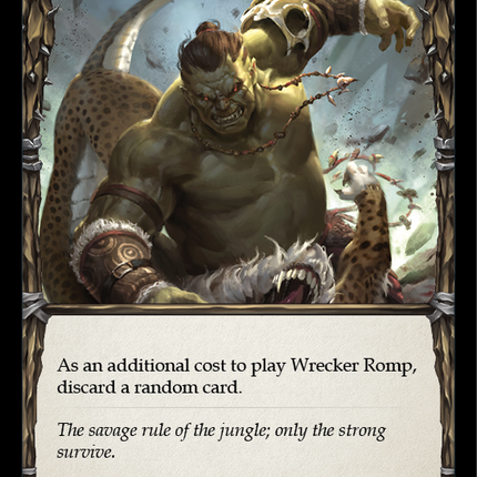 Wrecker Romp (Yellow) [WTR030-C] (Welcome to Rathe)  Alpha Print Rainbow Foil