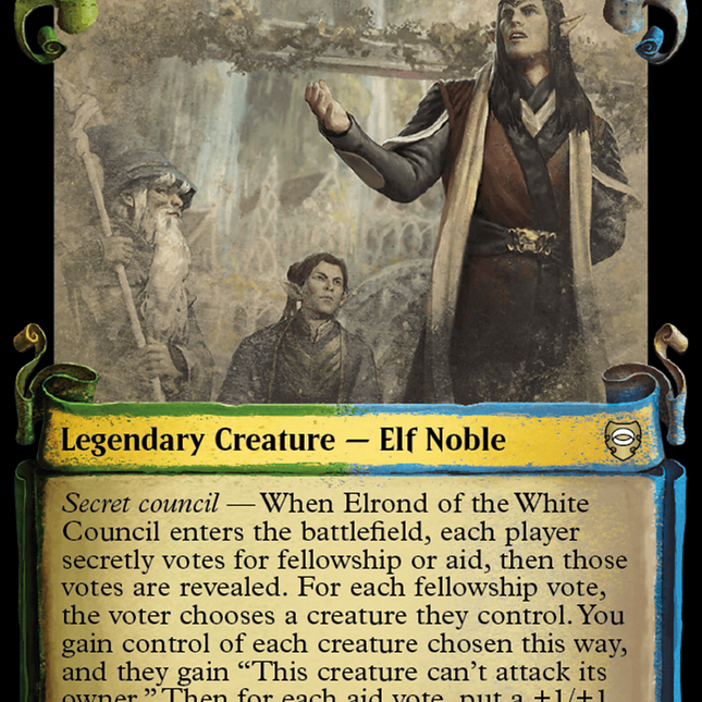 Elrond of the White Council [The Lord of the Rings: Tales of Middle-Earth Commander Showcase Scrolls]